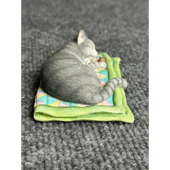 Lenox figurine Cat Nap sleeping kitty Sweet Kitties Collection 4” cat and mouse - Picture 2 of 10